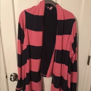 Lilly Pulitzer open rugby stripe cardigan